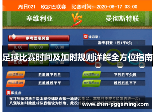 足球比赛时间及加时规则详解全方位指南